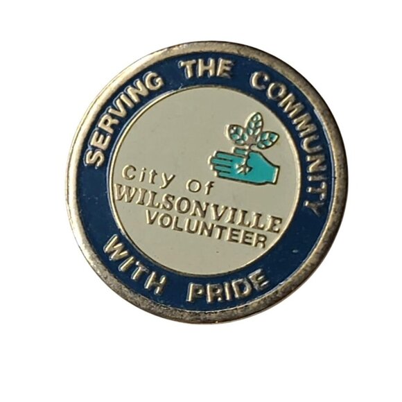 Other - City of Wilsonville Oregon OR Volunteer Lapel Pin Serving With Pride